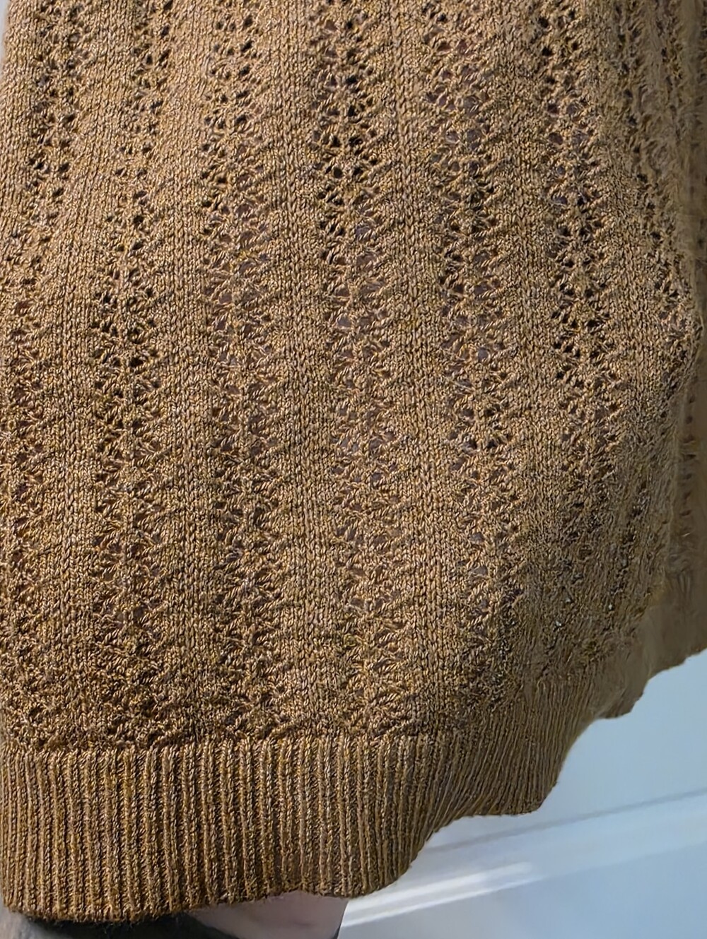 A New Day Brown Knit Cropped Tank 1X - Picture 4 of 4